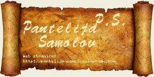 Pantelija Samolov vizit kartica